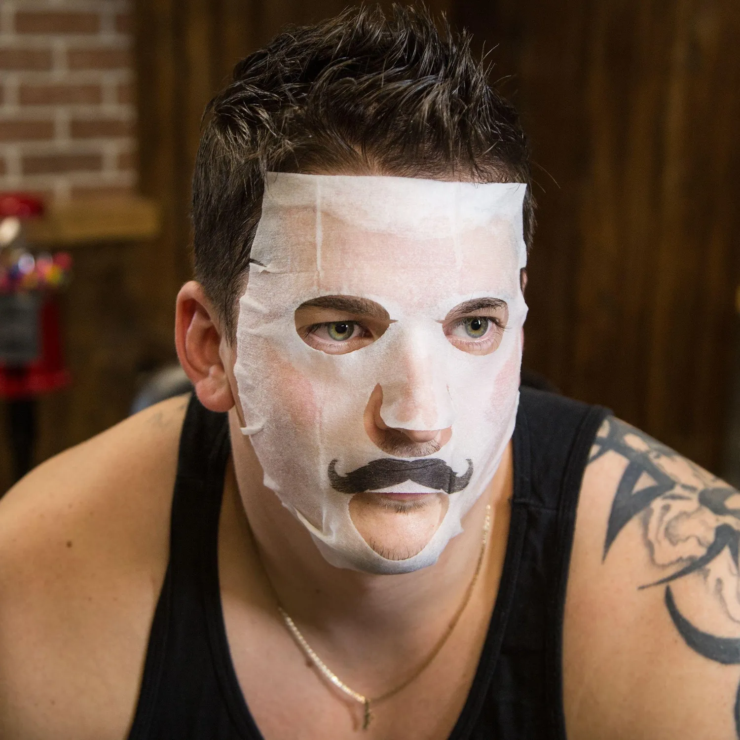 Masque Bar Bandito Get Lucky maschera tessuto uomo illuminante