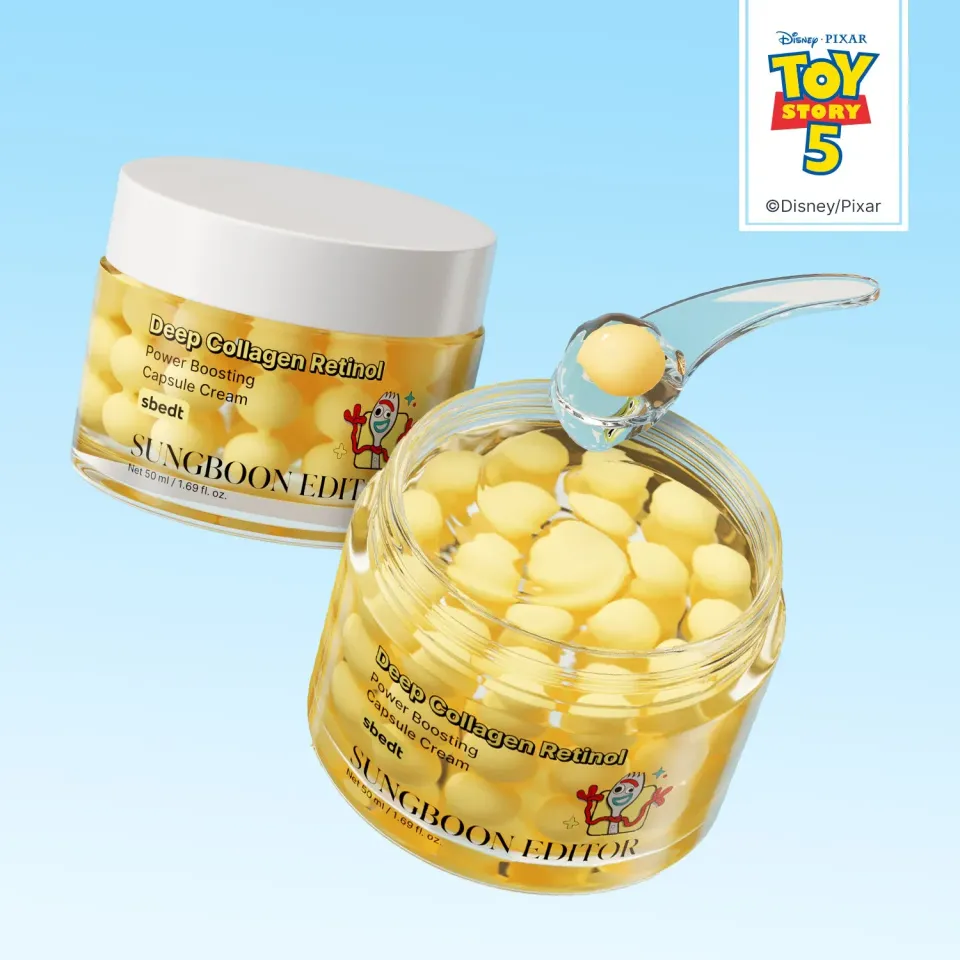 Sungboon Editor Deep Collagen Retinol Capsule Cream viso Toy Story 5