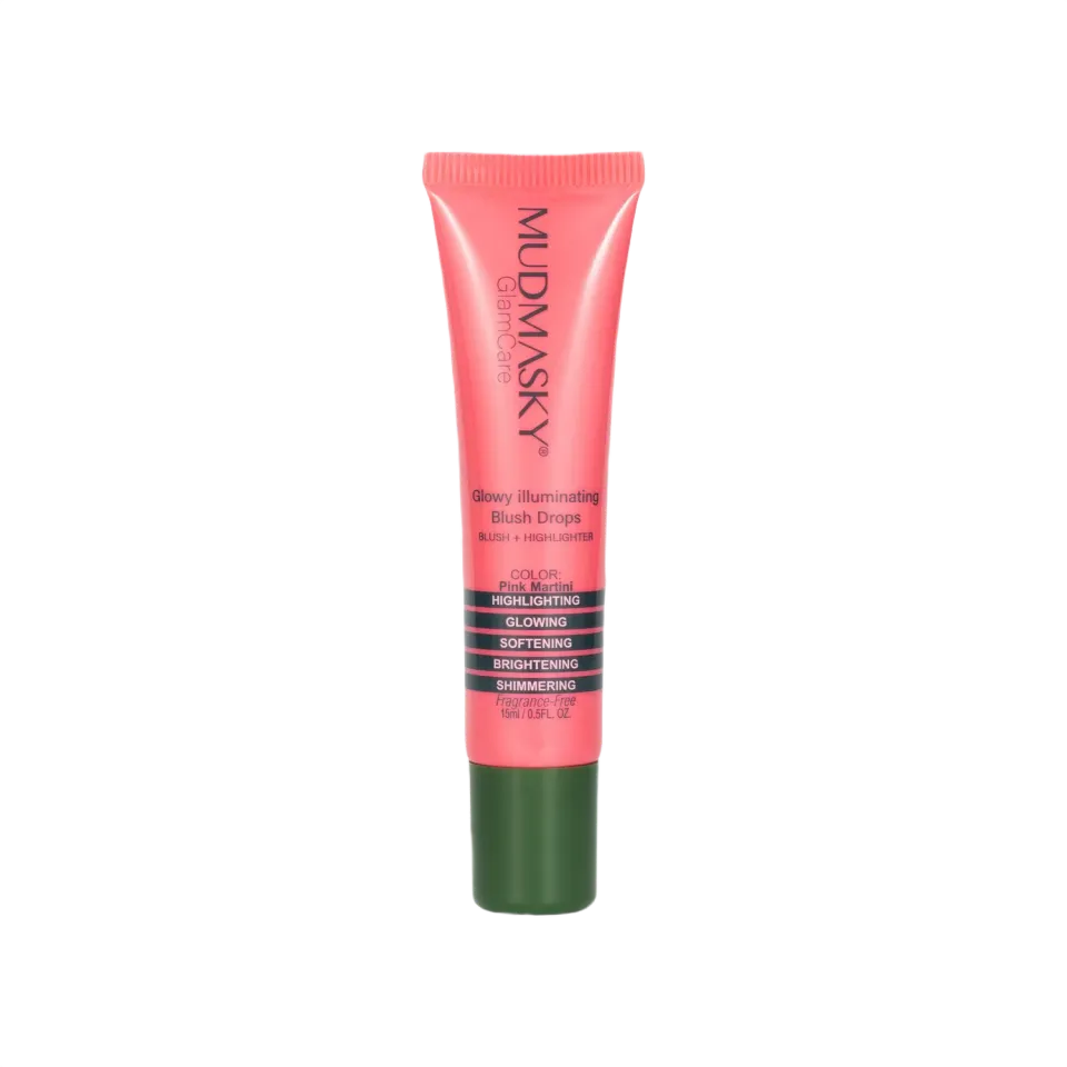 Mudmasky Glowy Blush Drops fard liquido 15 ml Pink Martini
