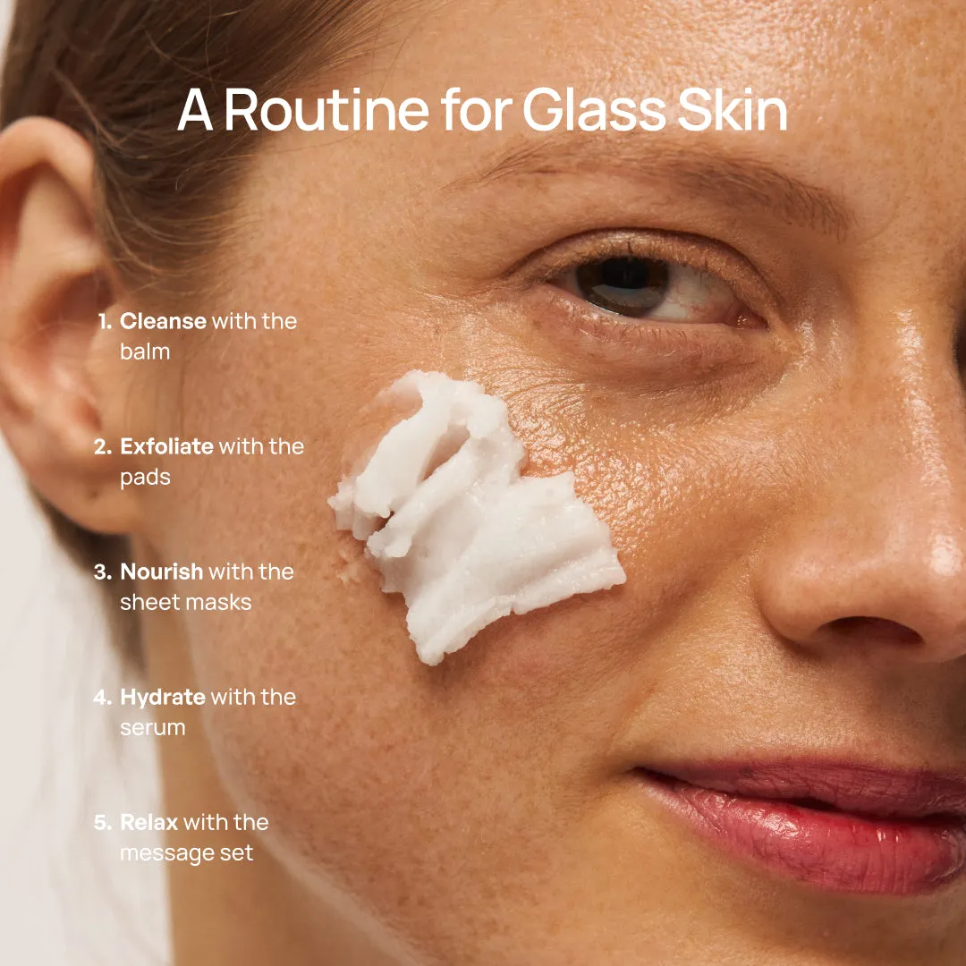 Plantifique Glass Skin Ritual kit viso 5 pezzi pelle luminosa