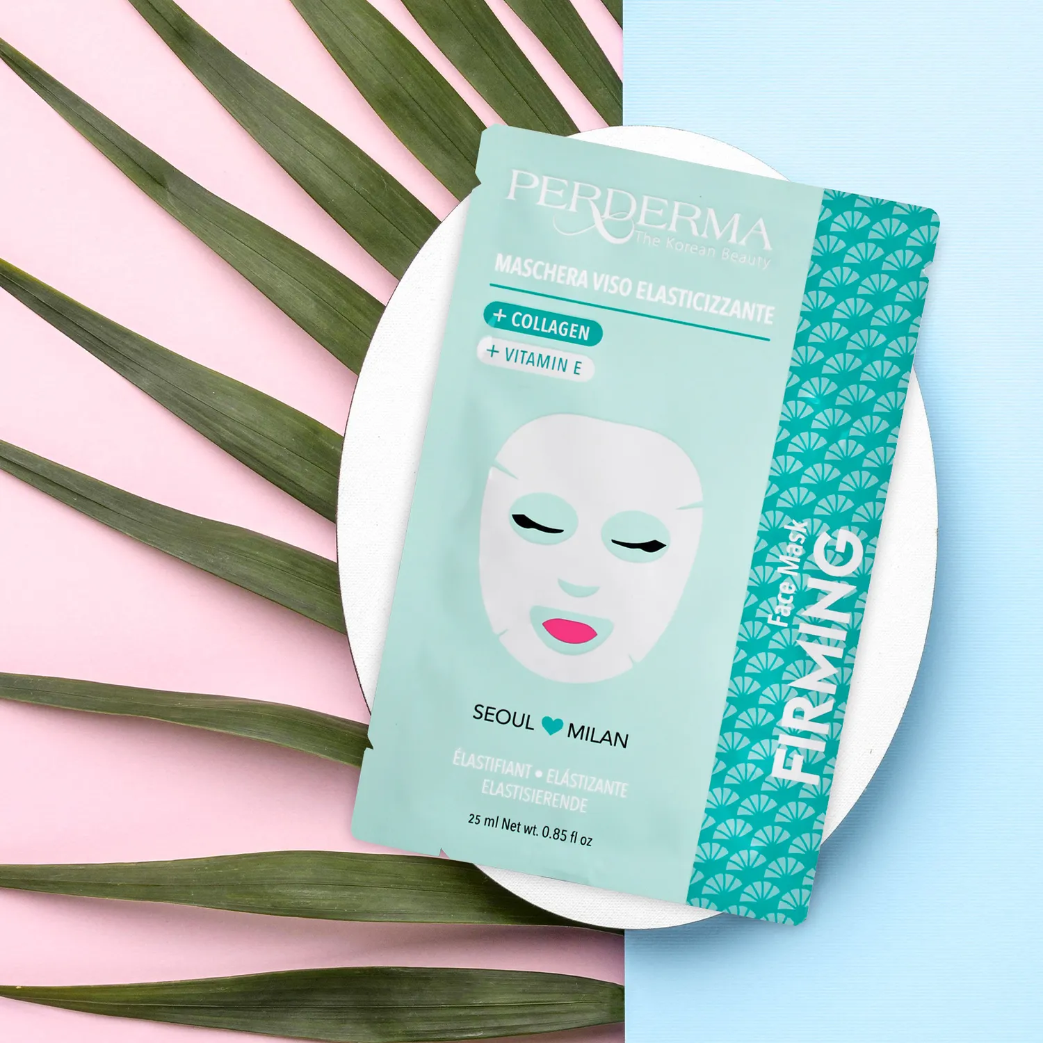 Perderma Elastificante maschera viso tessuto collagene rassodante