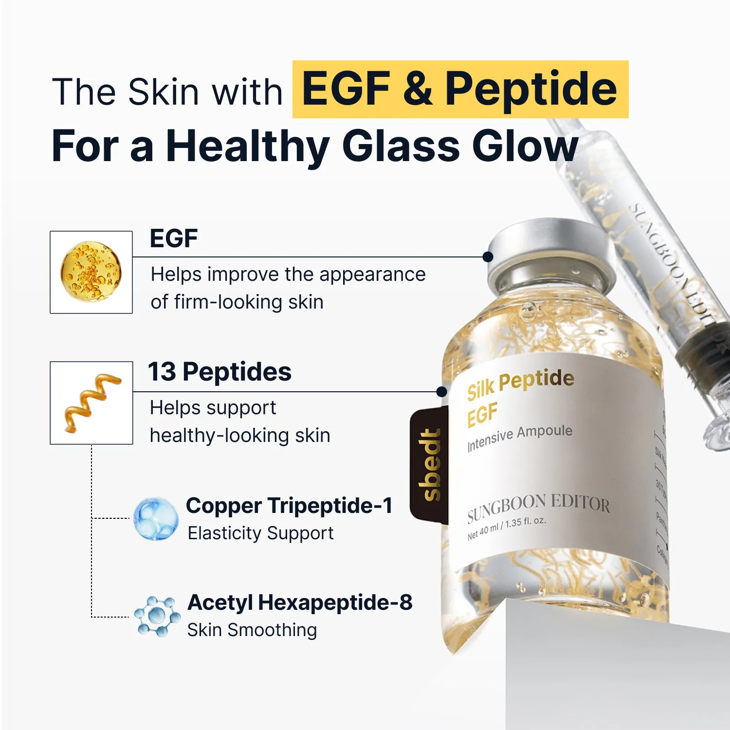 Sungboon Editor Silk Peptide EGF Ampoule siero Toy Story 5