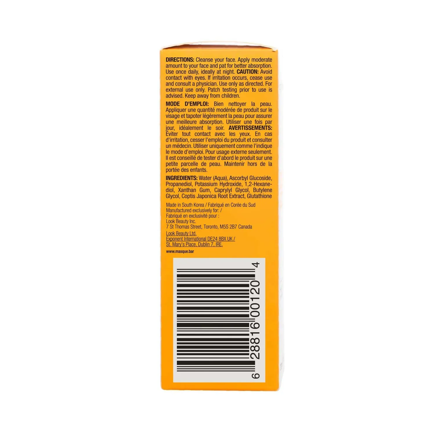Masque Bar My In.gredients Vitamin C Siero Viso 12% 30ml
