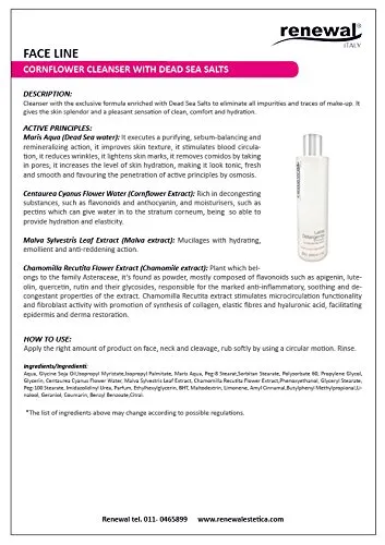 Renewal Latte Detergente Fiordaliso latte viso idratante