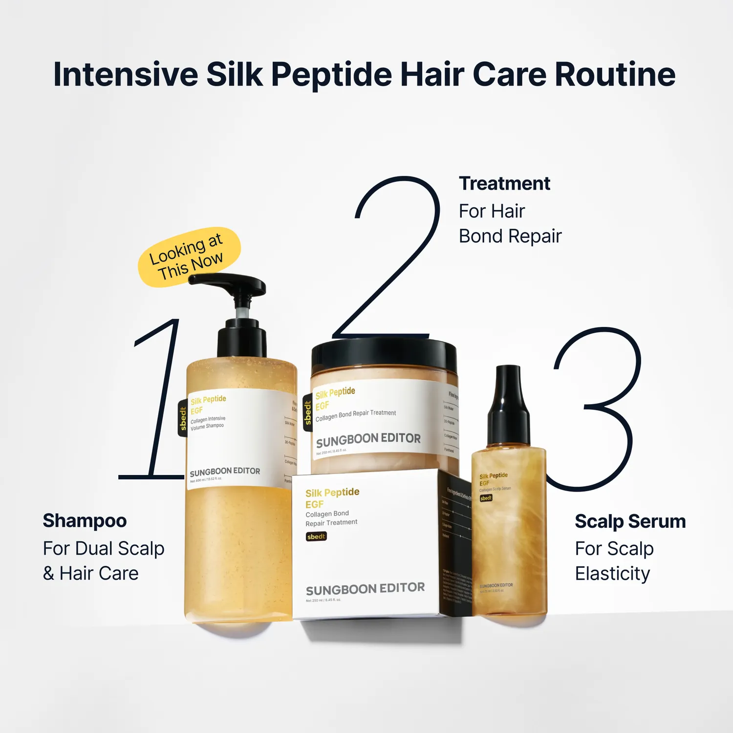 Sungboon Editor Silk Peptide Scalp Root Boost kit capelli volume 2 pezzi