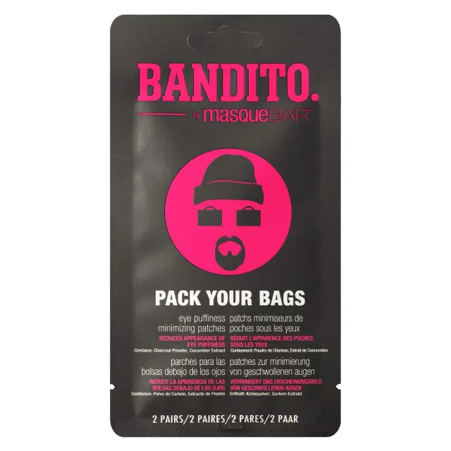 Masque Bar Bandito Pack Your Bags patch occhi uomo 2 paia