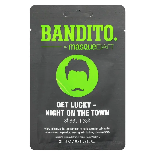 Masque Bar Bandito Get Lucky maschera tessuto uomo illuminante