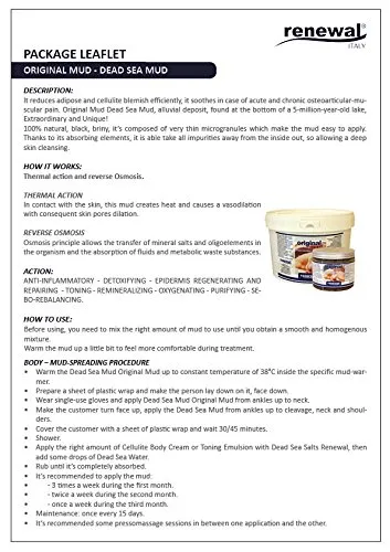 Renewal Original Mud fango Mar Morto 5 kg termale nero