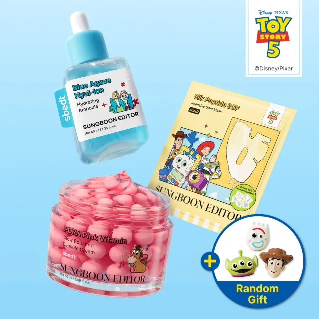 Sungboon Editor Full Glow Toy Story 5 routine viso 3 pezzi glow