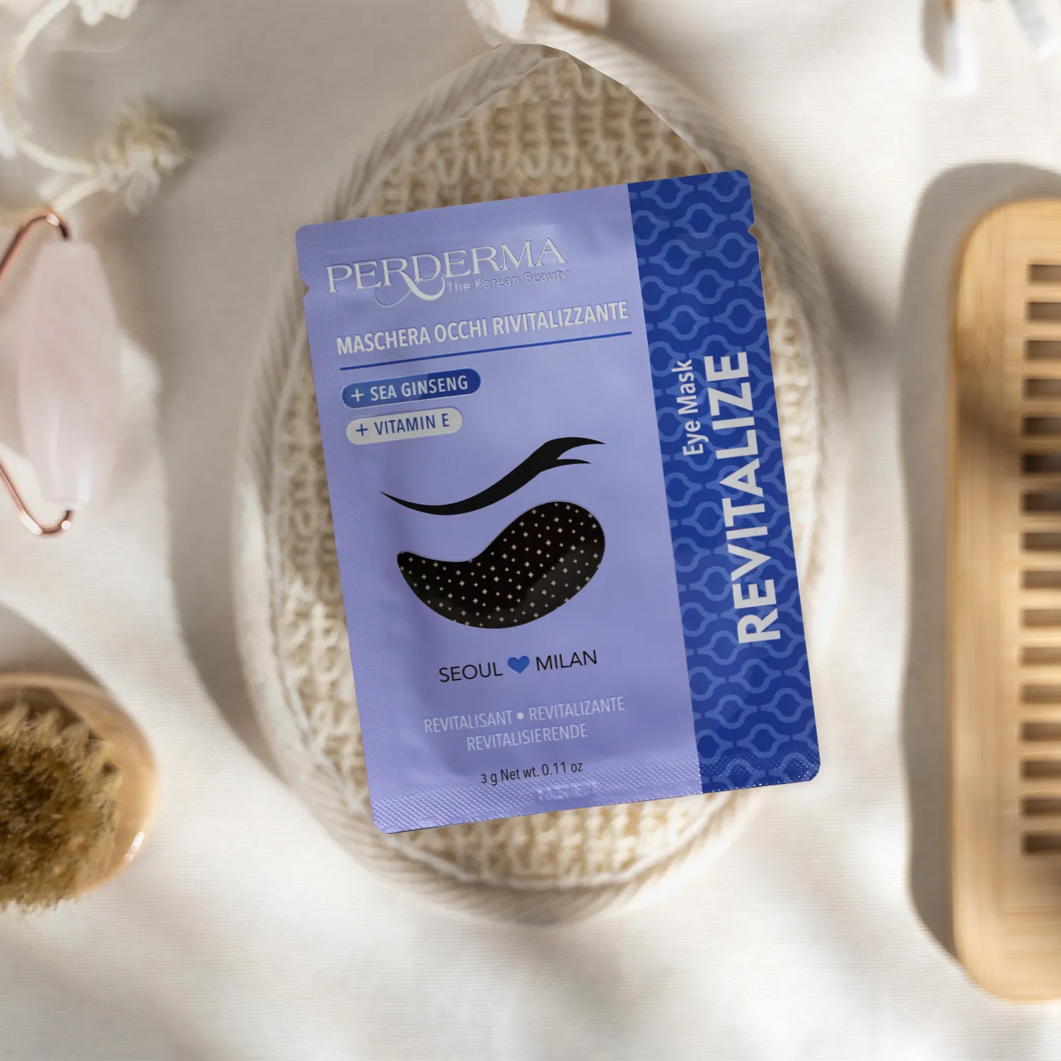 Perderma Ginseng Marino Collagene maschera occhi idratante