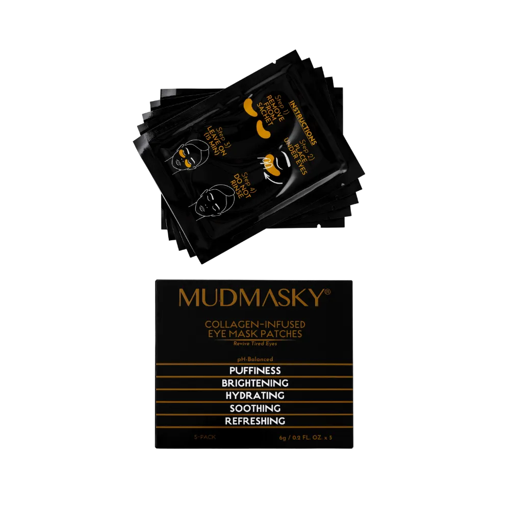 MUDMASKY Collagen Patch Occhi 5 Coppie Illuminanti