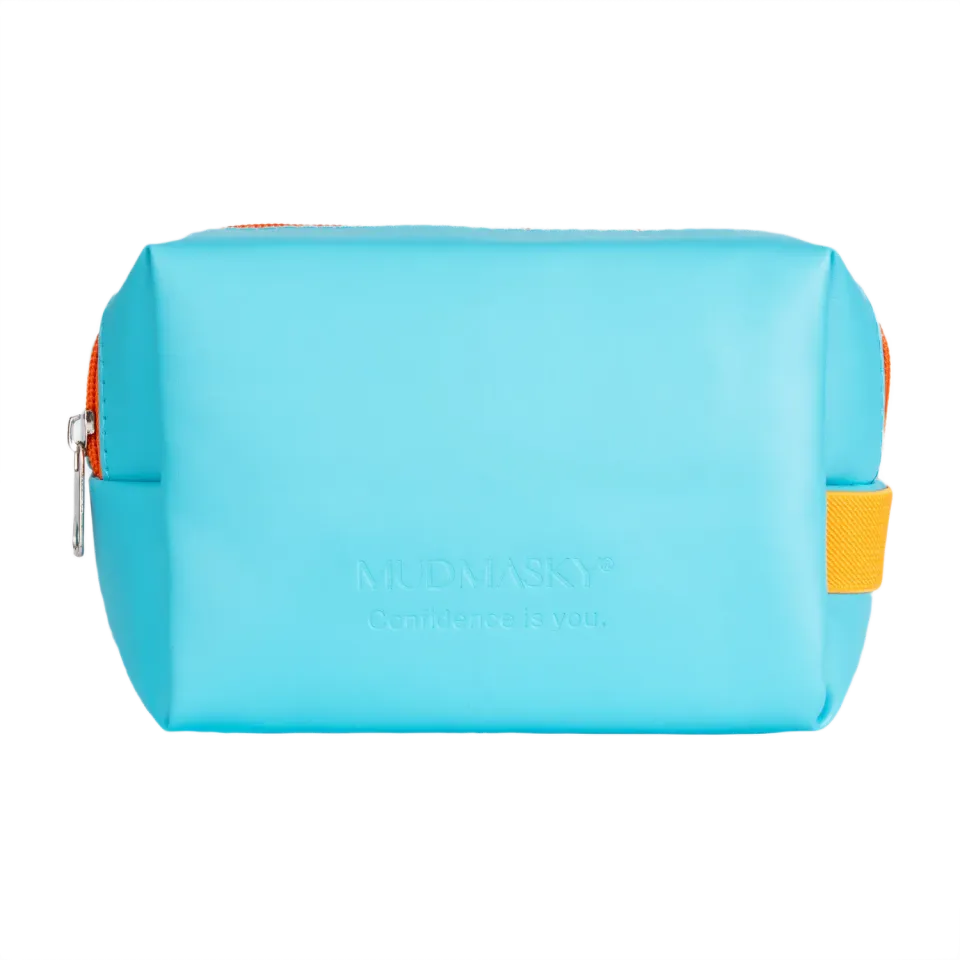 MUDMASKY Vegan Leather pochette trucco similpelle taglia unica