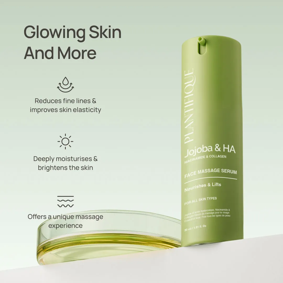 Plantifique Serenity Massage Ritual Set roller giada + siero jojoba