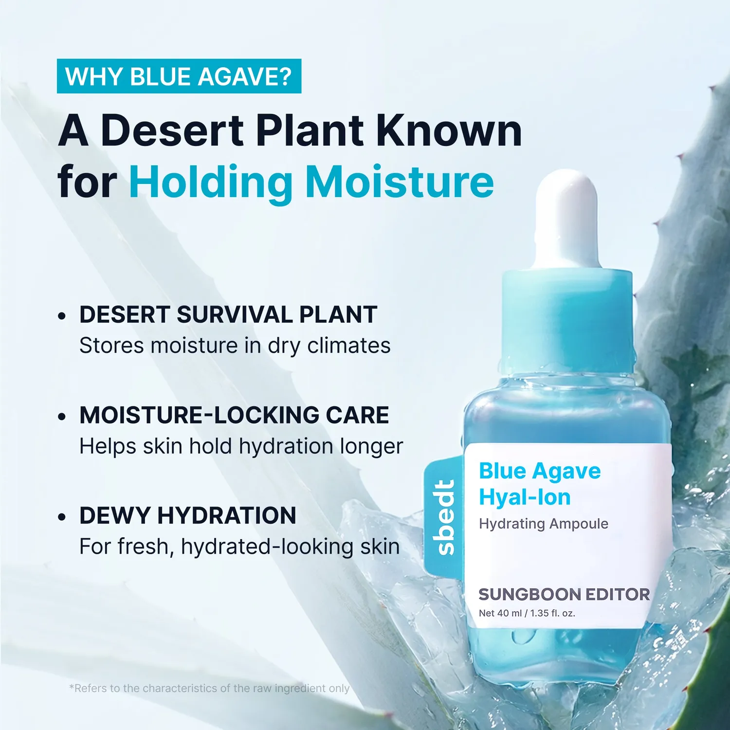 Sungboon Editor Blue Agave Hyal-Ion Siero Toy Story 5 idratante