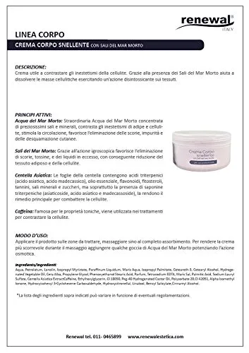 Renewal Sali del Mar Morto Crema Corpo Snellente 500ml disintossicante
