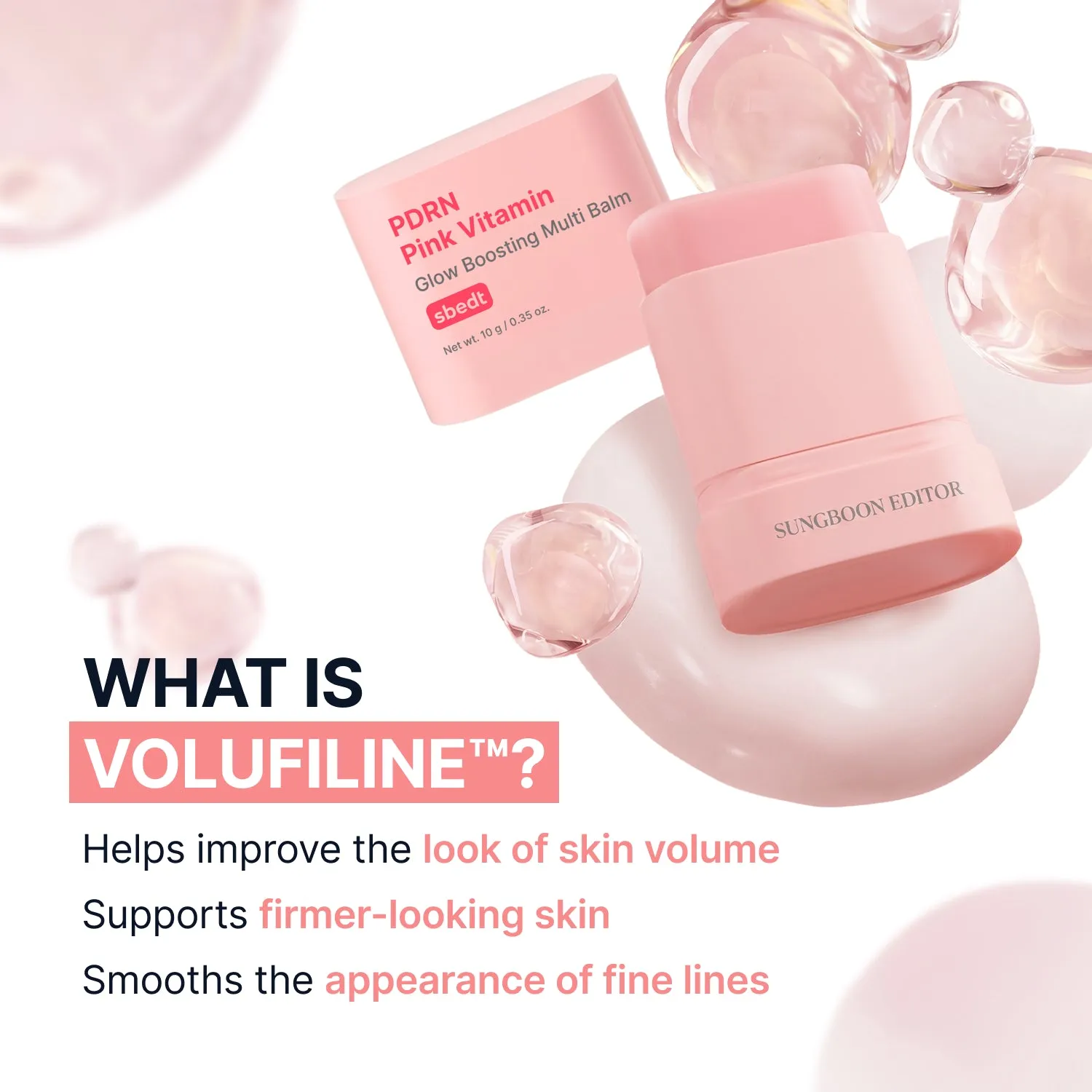 Sungboon Editor PDRN Volufiline Multi Balm stick idratante