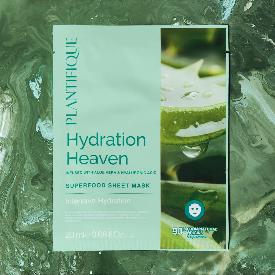 Plantifique Hydration Heaven maschere tessuto idratanti viso