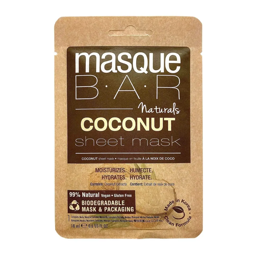 MasqueBar Naturals Coconut maschera viso cocco idratante