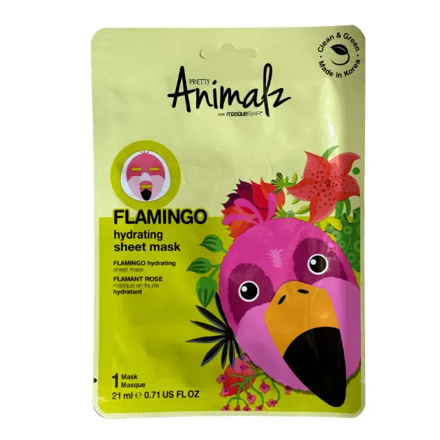 Masque Bar Pretty Animalz Flamingo Maschera Viso Alga