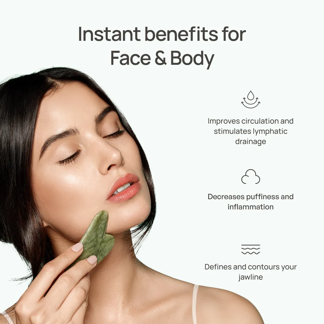 Plantifique Jade Gua Sha pietra gua sha giada viso
