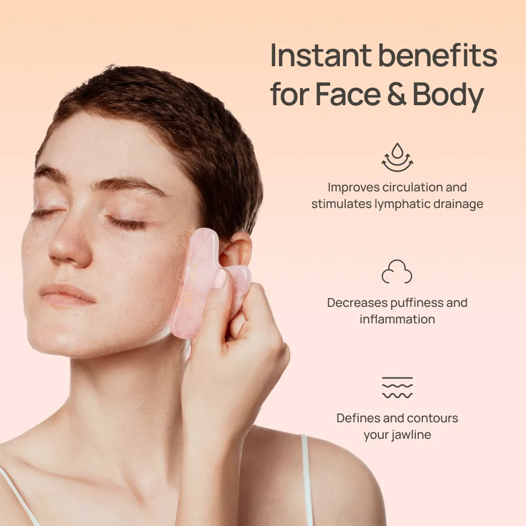 Plantifique Glow Massage Ritual set viso gua sha + siero