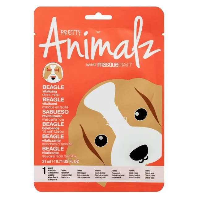 Masque Bar Pretty Animalz Beagle Maschera Viso Pompelmo
