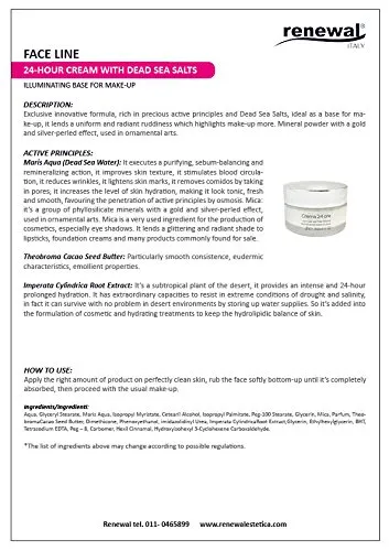 Renewal Crema 24 Ore Sali Mar Morto Base Trucco 50ml