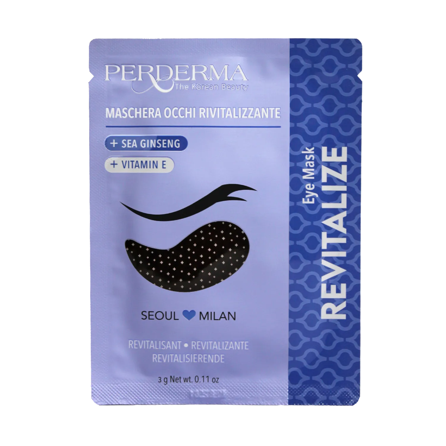 Perderma Ginseng Marino Collagene maschera occhi idratante