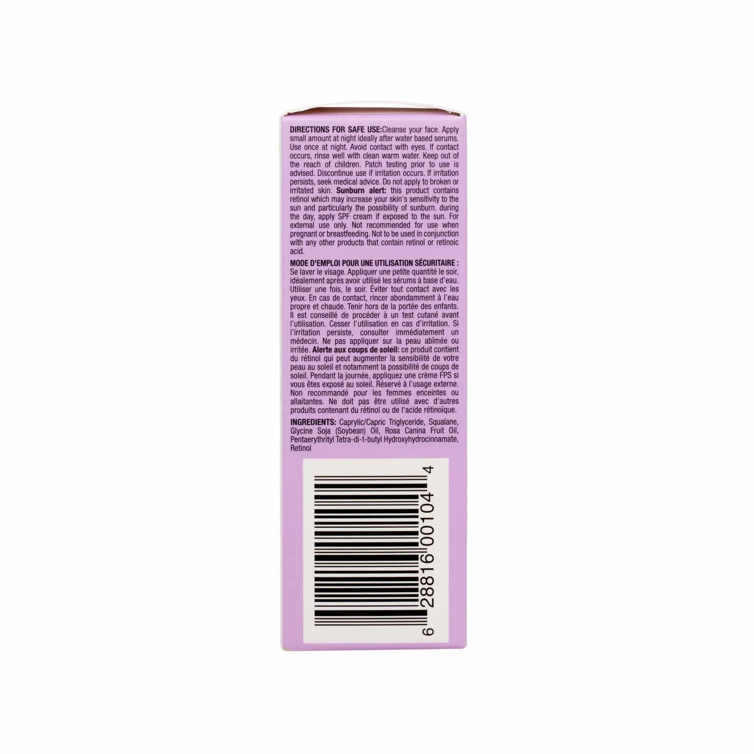 Masque Bar My Ingredients Retinol in Squalane Siero 0,05% Antiage