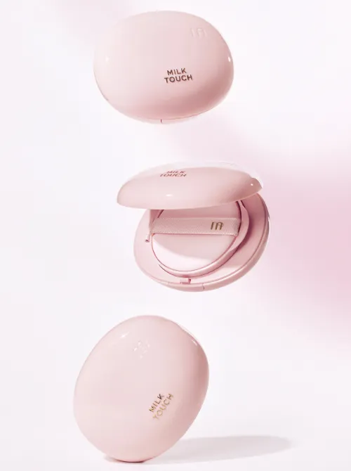 Milk Touch Skin Fit Milky Glow cushion 01 Rosy Ivory luminoso