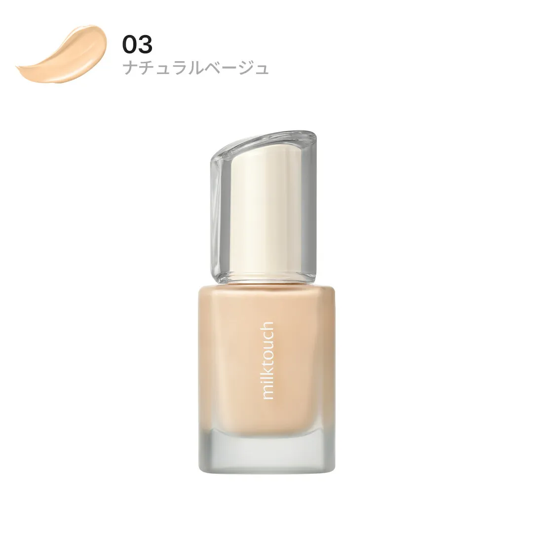 Milk Touch Dewy Glass Skin fondotinta 01 Rosy Ivory glow