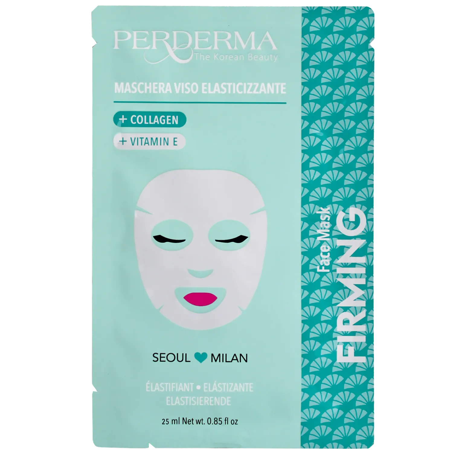 Perderma Elastificante maschera viso tessuto collagene rassodante