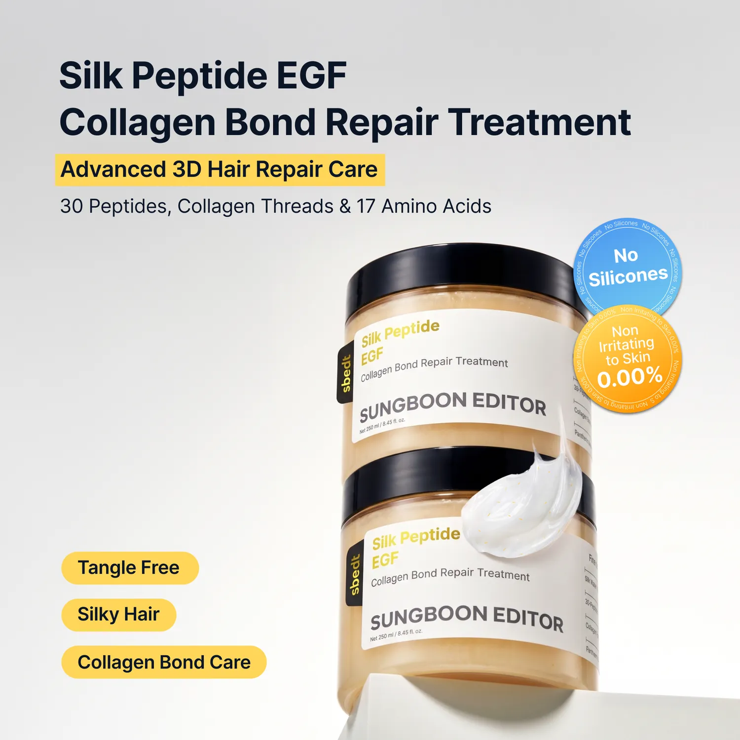 Sungboon Editor Silk Peptide EGF Collagen Bond trattamento capelli