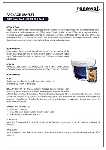 Renewal Polvere Sale Mar Morto scrub corpo 3 kg esfoliante