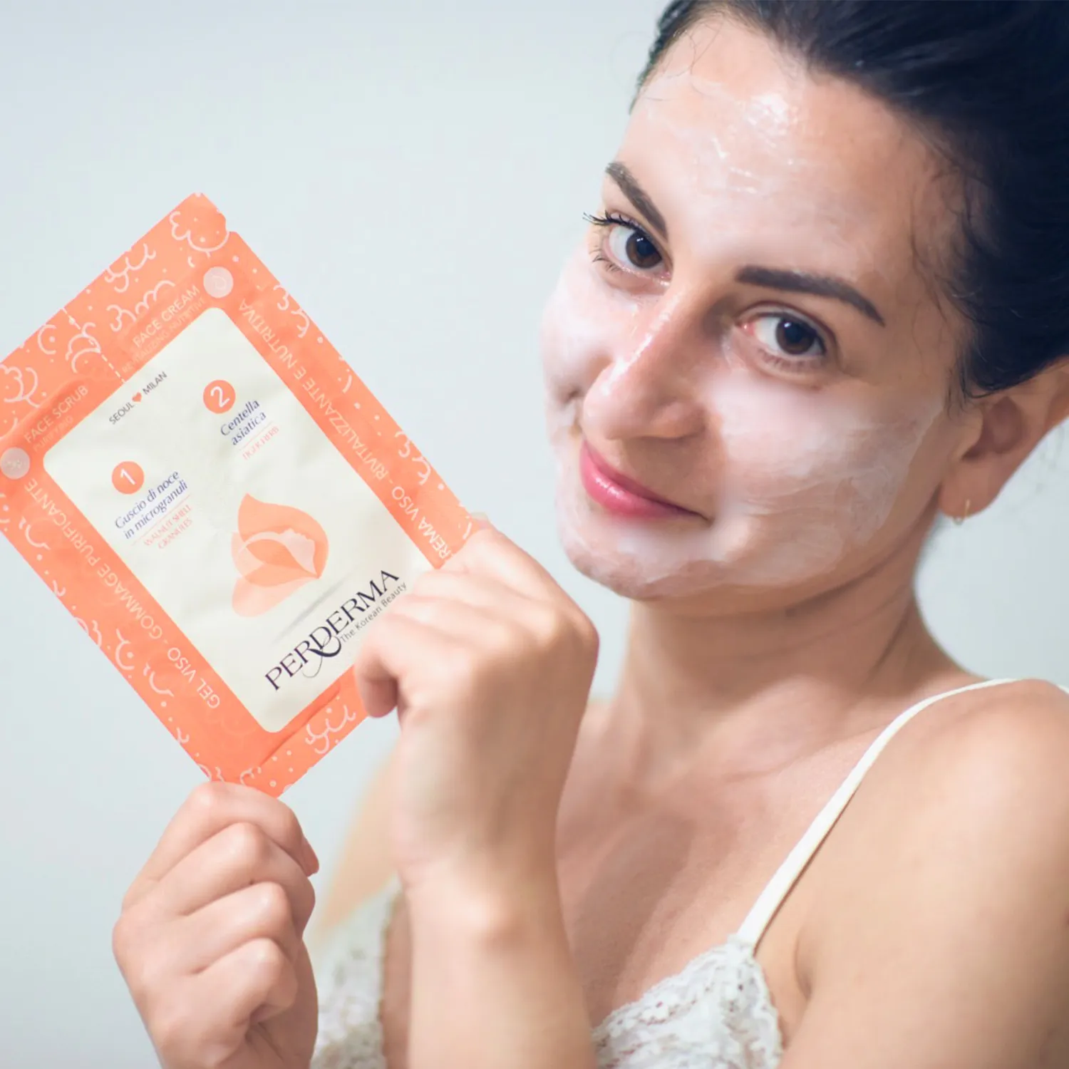 Perderma Centella Asiatica Gommage Crema maschera viso levigante