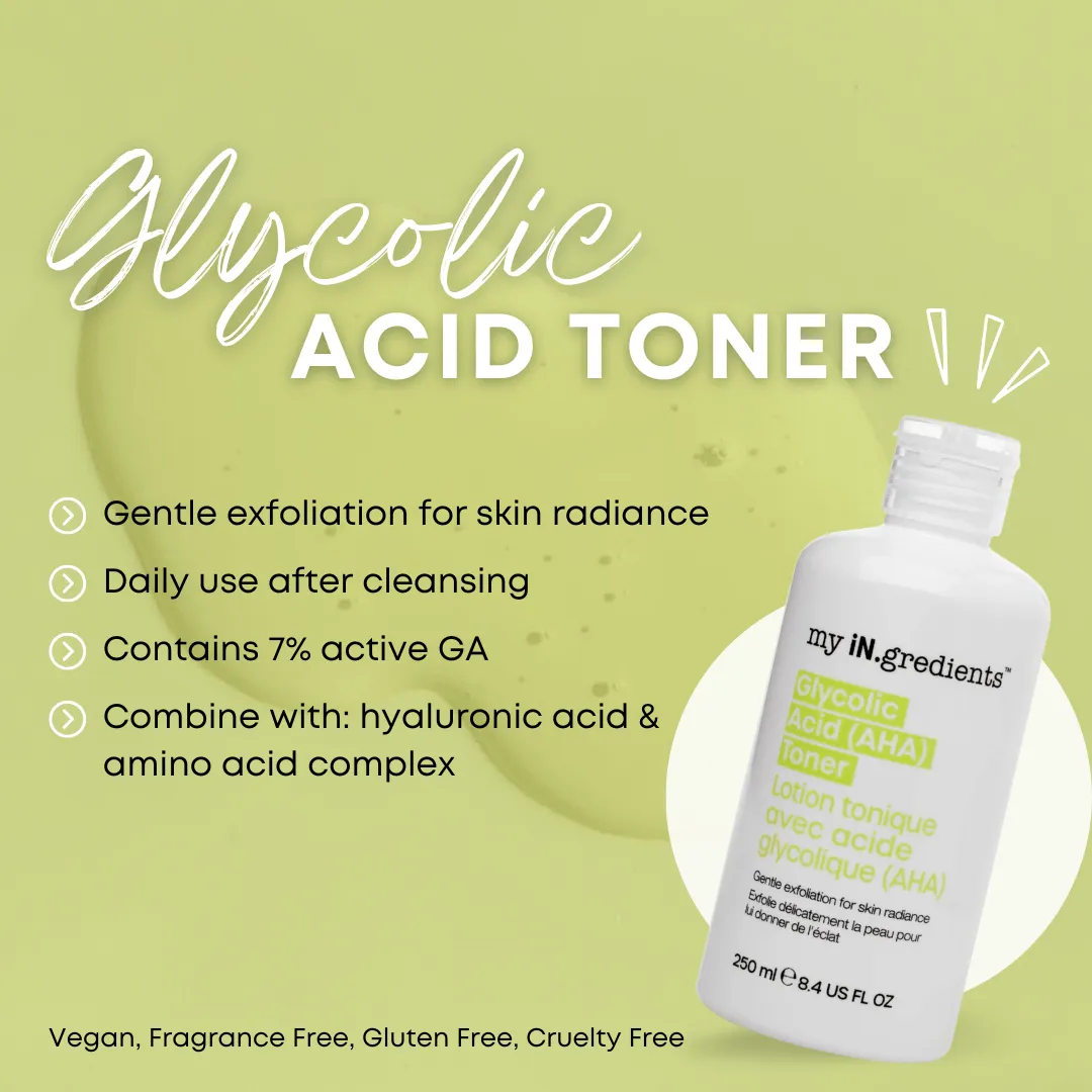 MasqueBar my iN.gredients Glycolic Acid tonico 7% viso