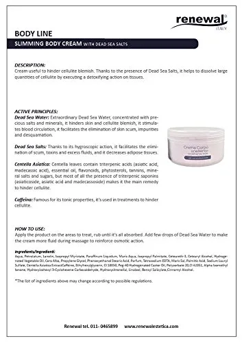 Renewal Sali del Mar Morto Crema Corpo Snellente 500ml disintossicante