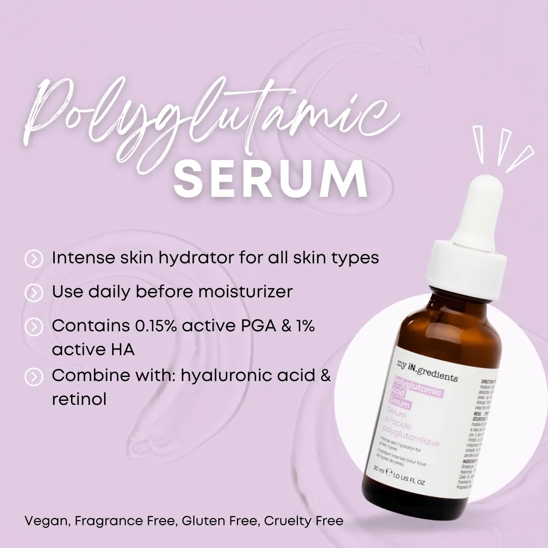MasqueBAR my iN.gredients Polyglutamic siero viso idratante