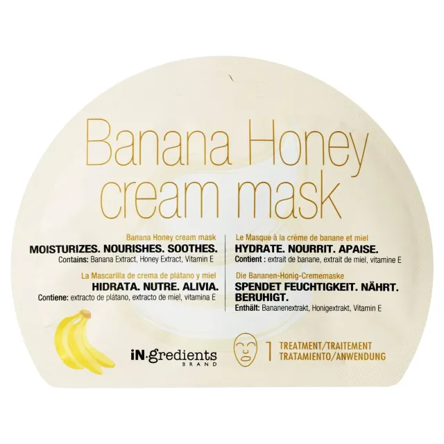 Masque Bar Ingredients Banana Honey Maschera Crema Miele