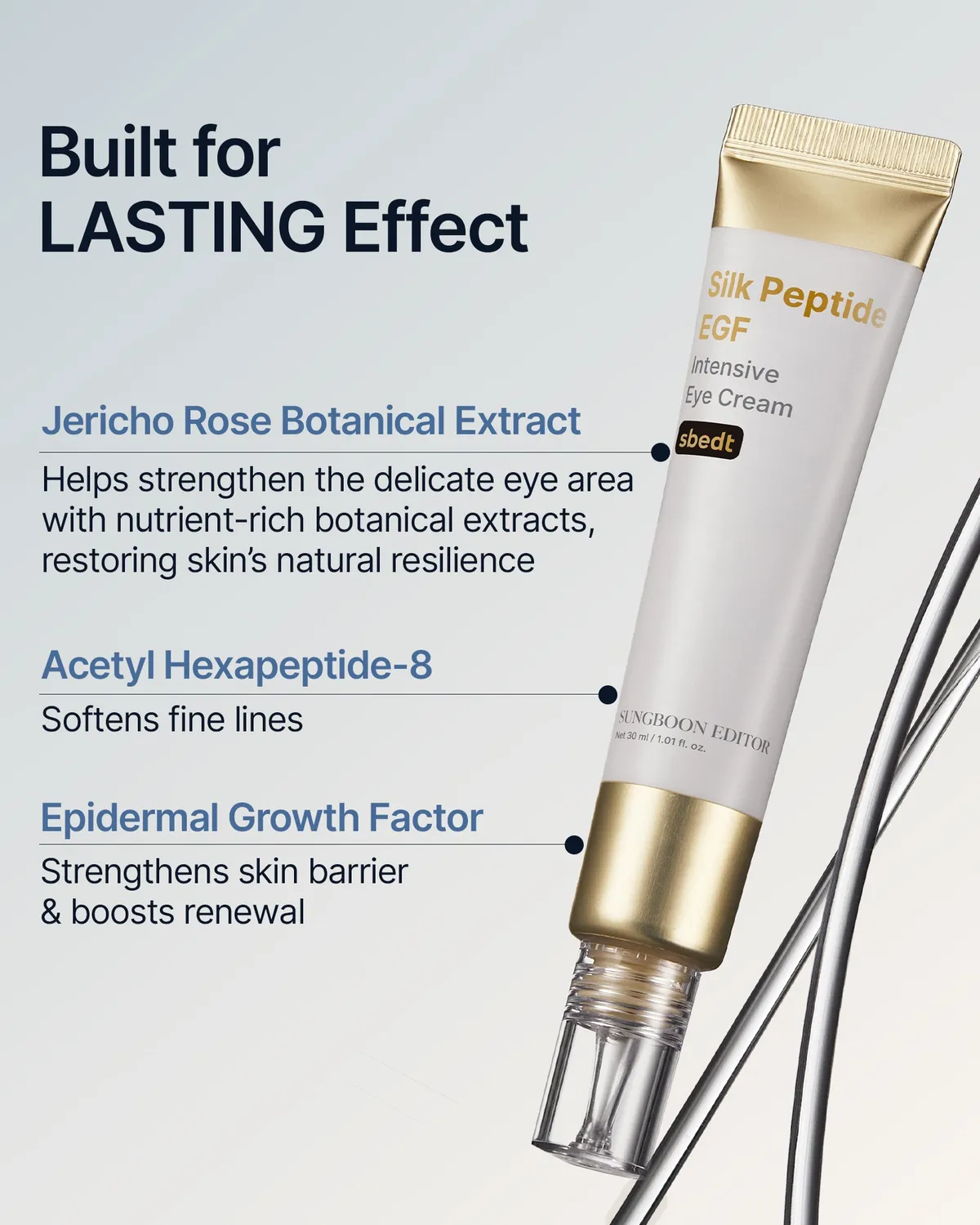 Sungboon Editor Silk Peptide EGF Intensive Eye Cream contorno occhi 30 ml rassodante