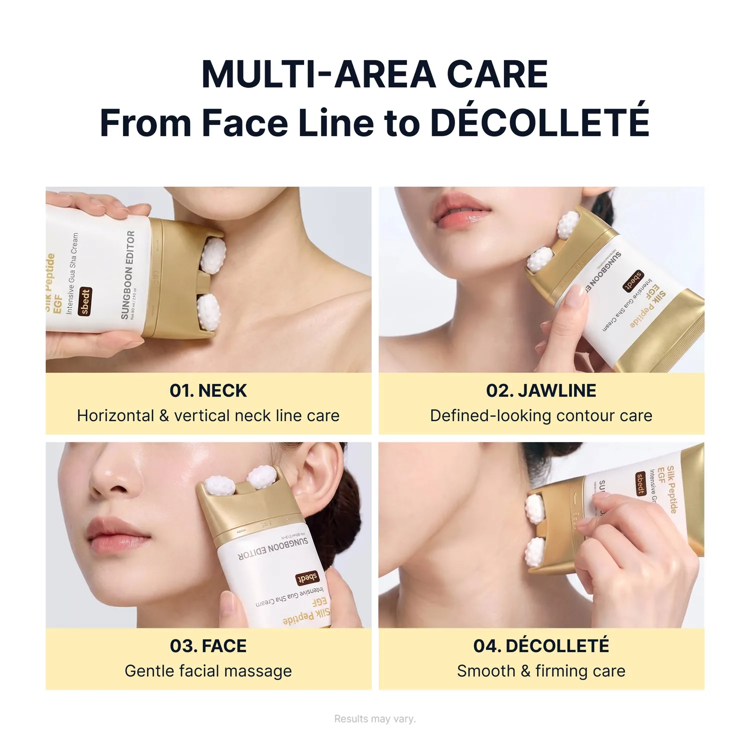 Sungboon Editor Silk Peptide Gua Sha Neck Cream rassodante