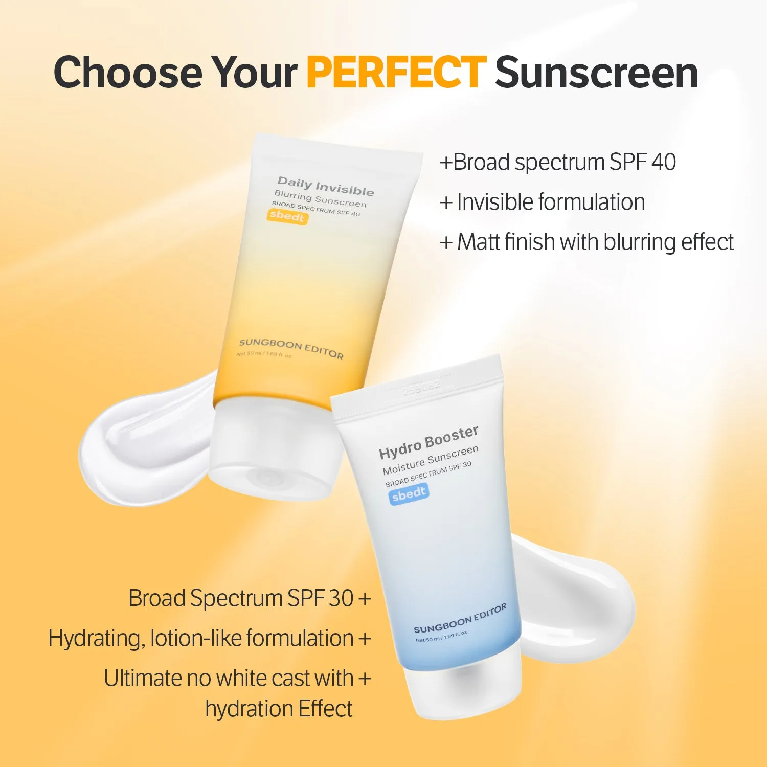 Sungboon Editor Daily Invisible Blurring Sunscreen 50 ml SPF40
