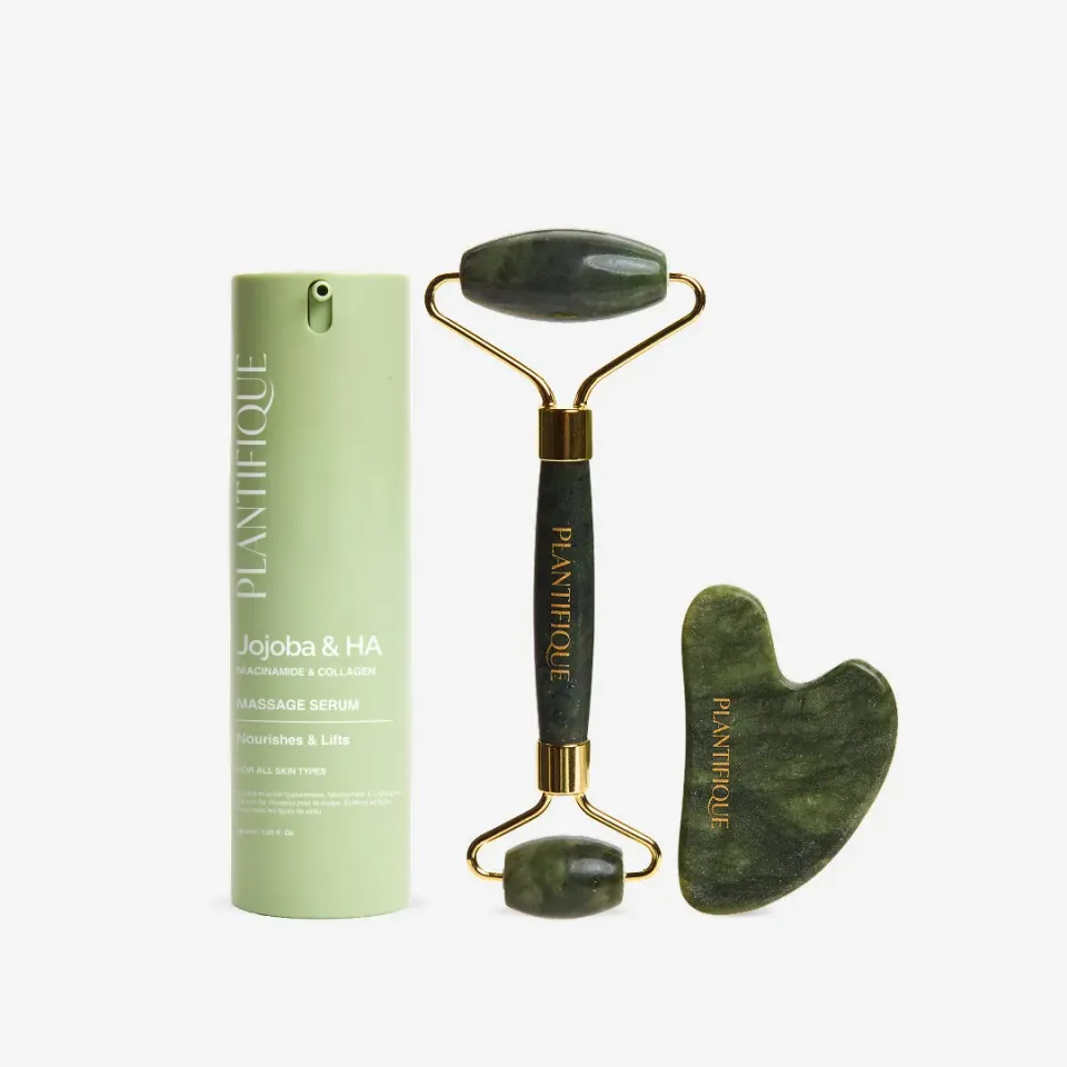 Plantifique Lift & Glow Duo set jade viso