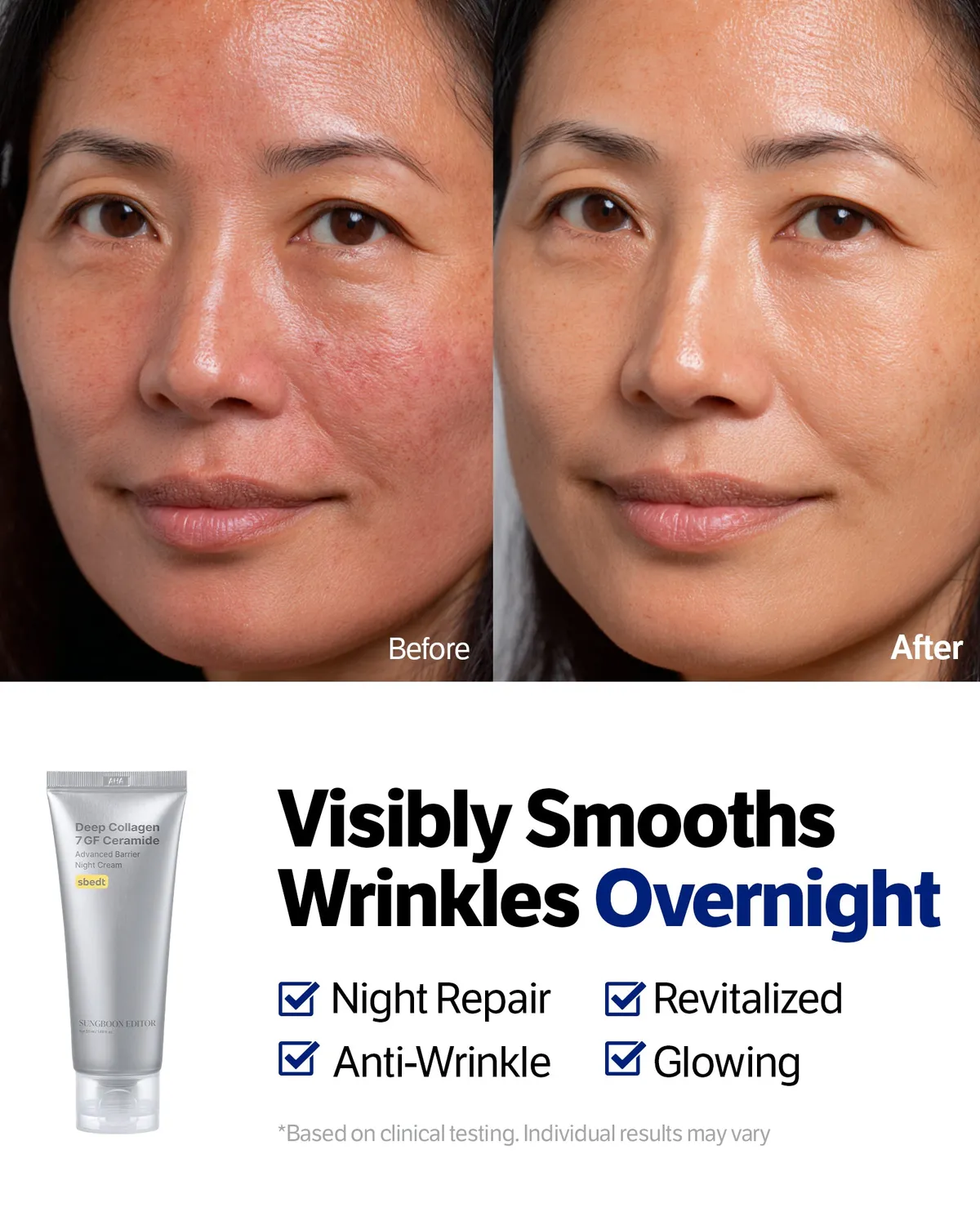 Sungboon Editor Deep Collagen 7GF crema notte 50 ml antirughe