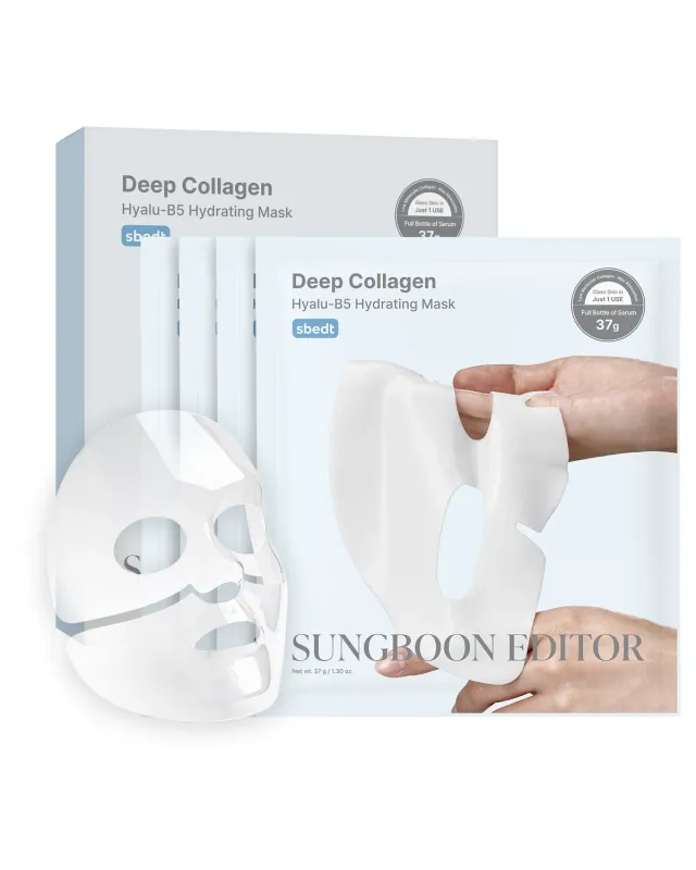 Sungboon Editor Deep Collagen Hyalu-B5 maschera viso 4 pz idratante