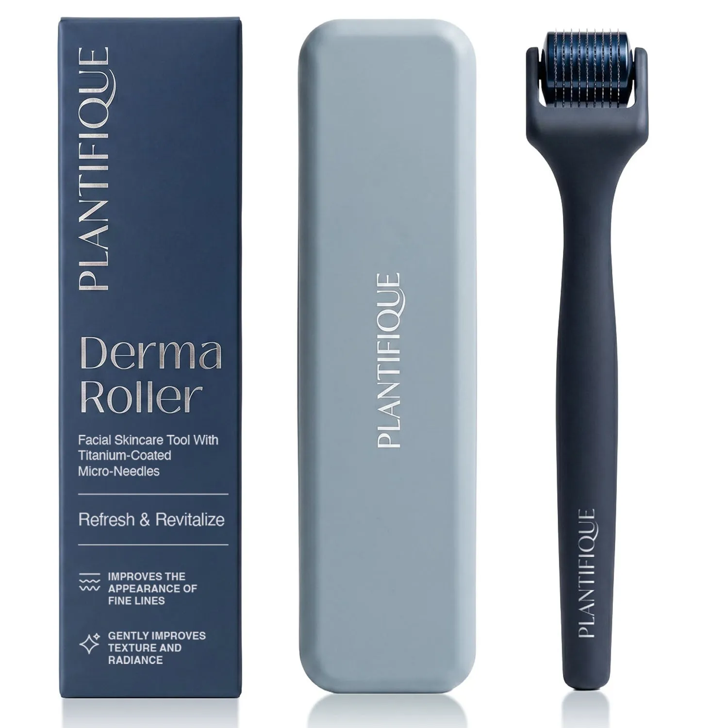 Plantifique Derma Roller rullo viso 0,25 mm rosa 540 aghi