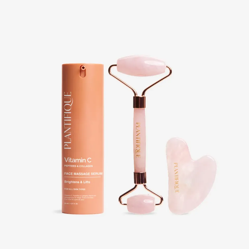 Plantifique Radiance Reloaded Set Rullo Viso Quarzo Rosa Siero