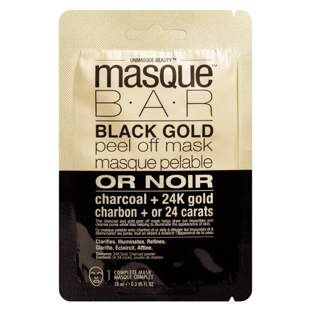 Masque Bar Metallics 24K Black Gold Maschera Peel Off