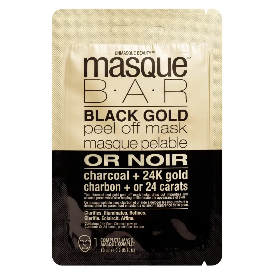 Masque Bar Metallics 24K Black Gold Maschera Peel Off