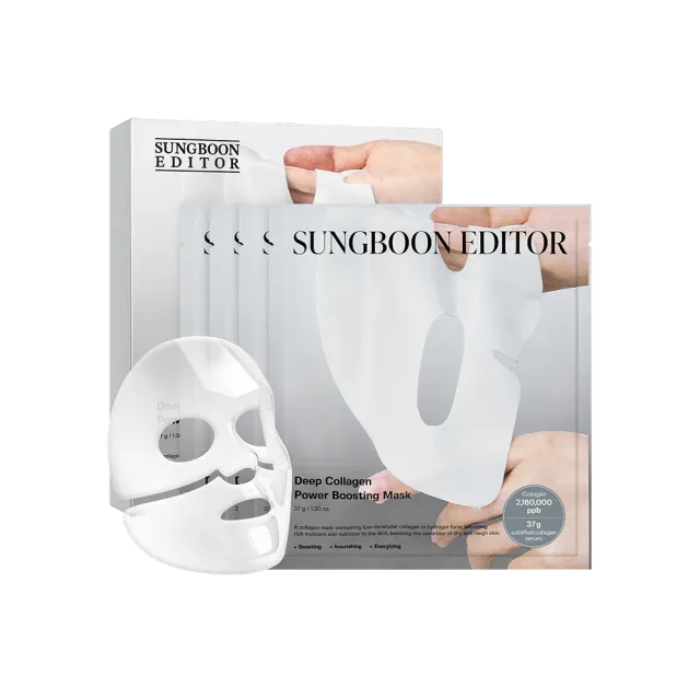 Sungboon Editor Deep Collagen maschera viso 4 pezzi elasticizzante